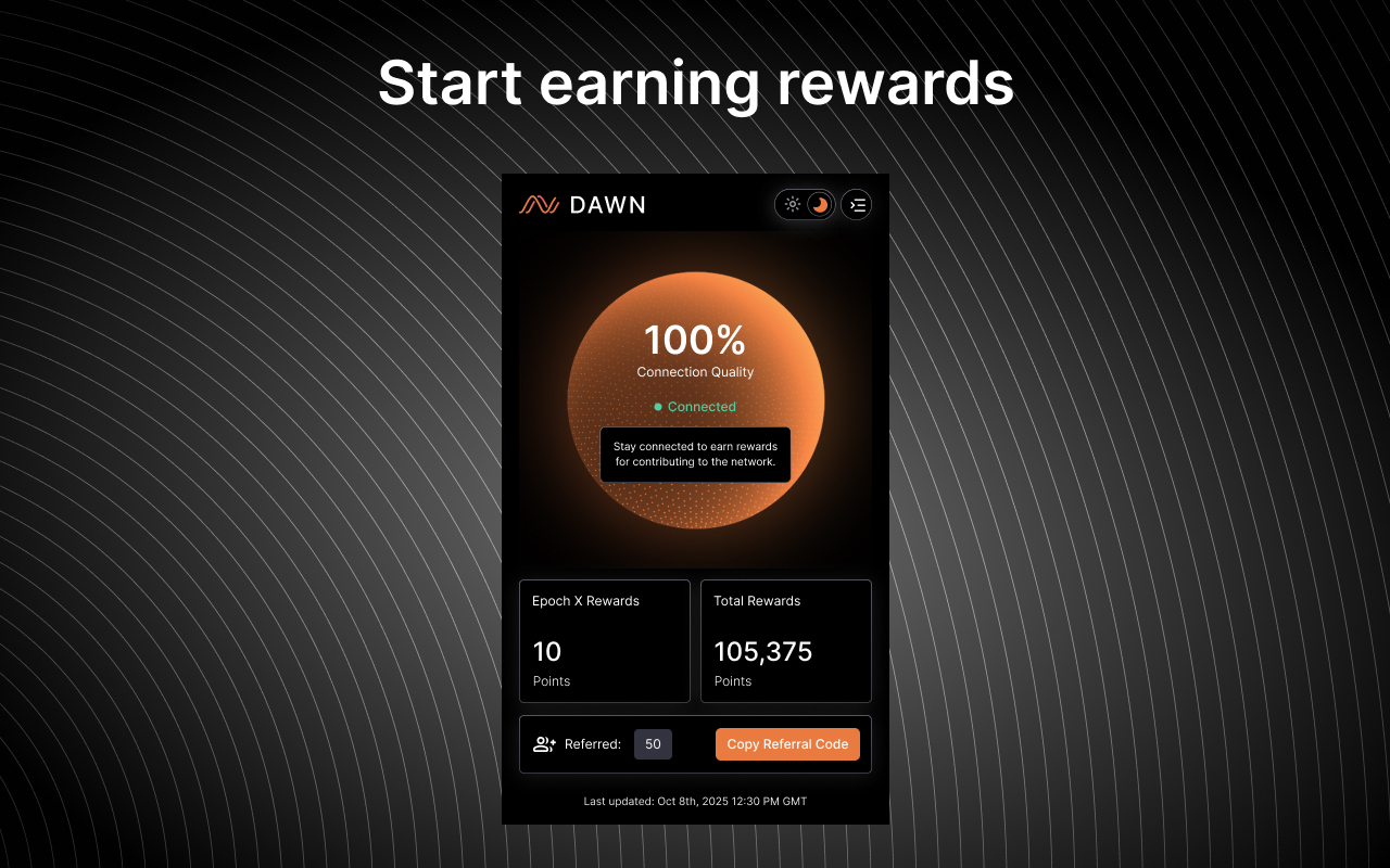 DAWN挂机就可以挖的币，即将空投，零撸优质项目